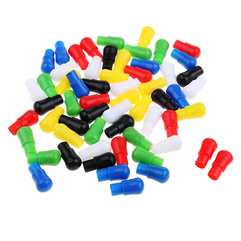 

60 Pieces 23mm Mixed Color Replacement Traditional Wooden Chinese Checkers Pegs For Adult Kids Chinese Checkers Toys