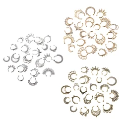 Hot Sale 21/3PCS Nose Fake Septum Ring Clip On Body Jewelry Faux Hoop Ring Rhinestone Stainless Steel Fashion Jewelry Wholesale
