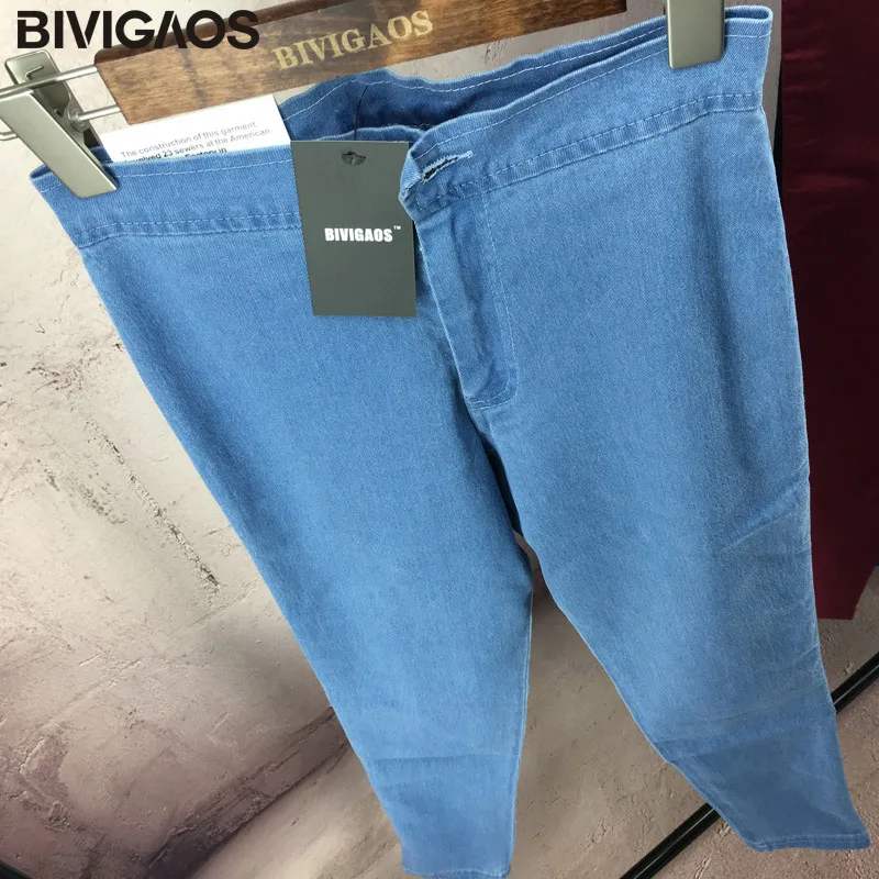 BIVIGAOS Fashion XS-XL Womens Black Slim Thin Skinny Sexy High Waist Jeans Leggings Denim Jeans Womens Trousers Pants For Women