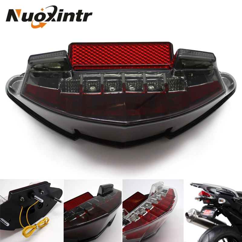 

Nuoxintr Motorcycle LED Integrated Tail Light Turn Signals For BMW F800S F800GT K71 09-12 F800R K73 09-14 R1200GS K25 ADV K255
