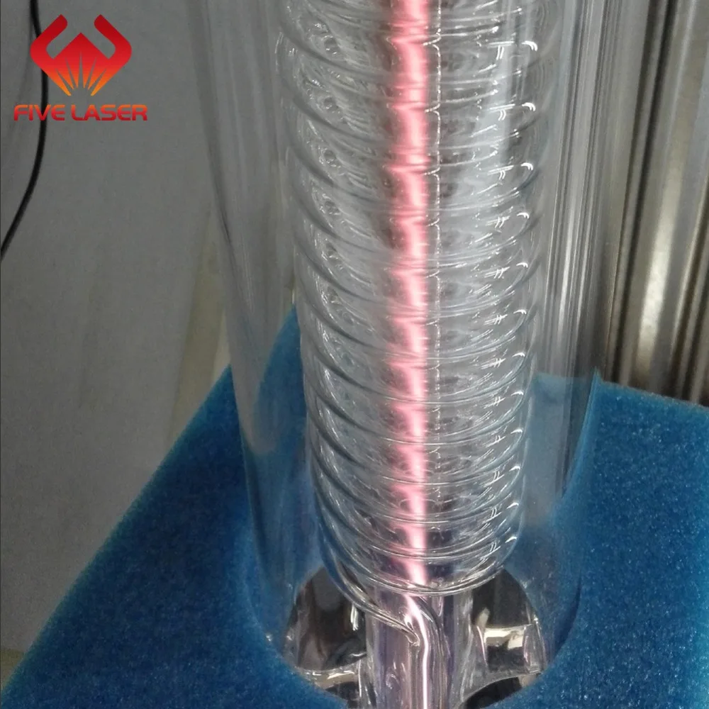 CO2 laser tube with red pointer--100w laser power for laser cutting machine with red light alignment