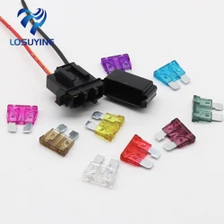 1PCS ATC Fuse Holder In-line AWG Wire Copper 12V 24V Power Blade