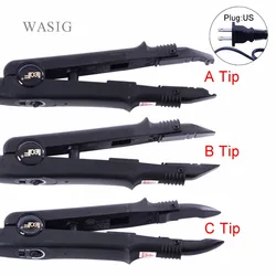 Adjustable Temperature Professional Hair Extension Fusion Iron Heat Connector Wand Iron Melting Tool+US outlet
