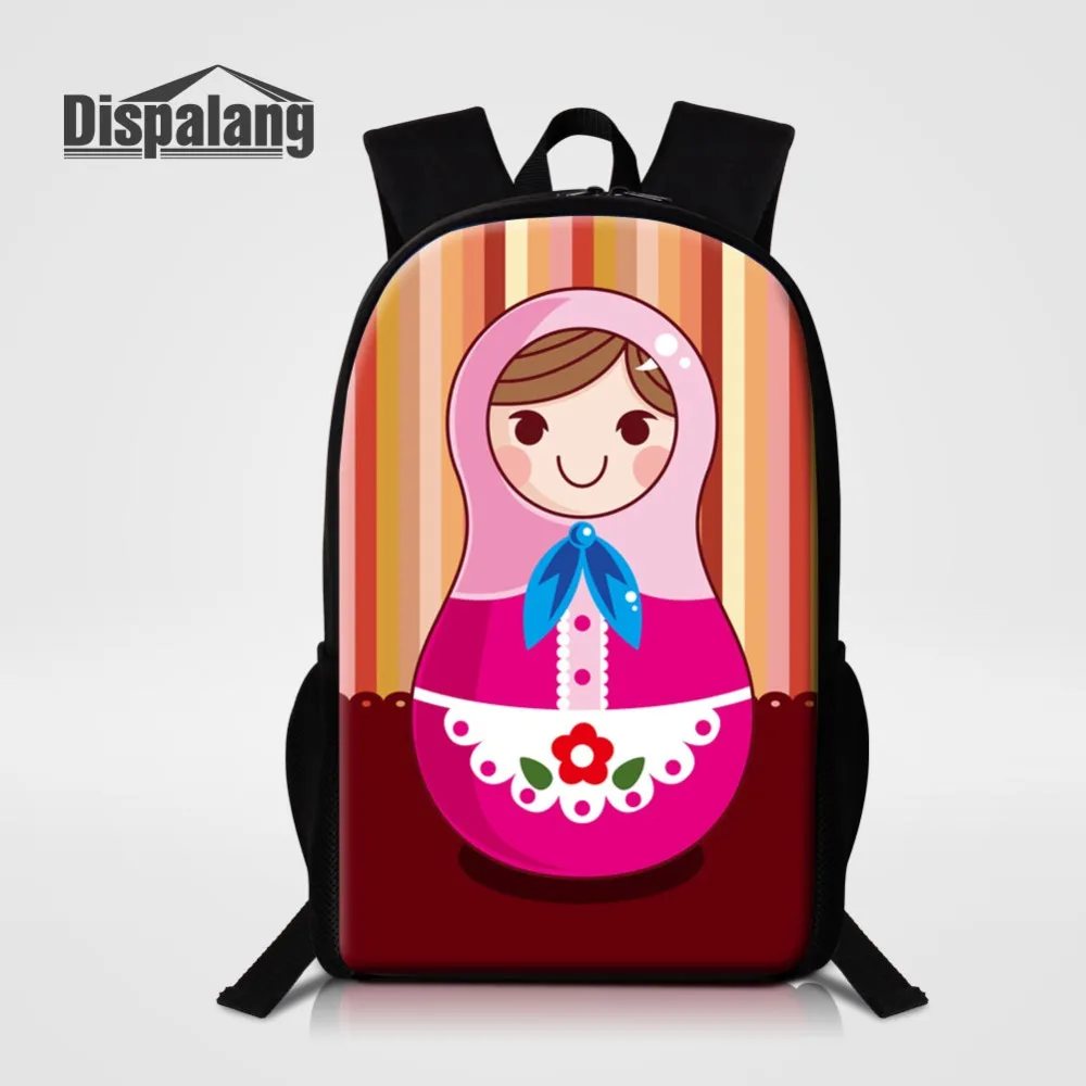 

Dispalang Children School Bag for Teenagers Matryoshka Russian Doll Large Capacity School Backpack Satchel Kids Book Bag Mochila