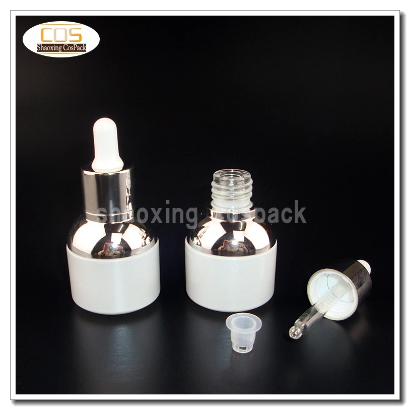 100pcs DB24 30ml white glass glass dropper bottle , emtpy whitee-liquid 30ml dropper bottle, e-liquid glass bottle with dropper