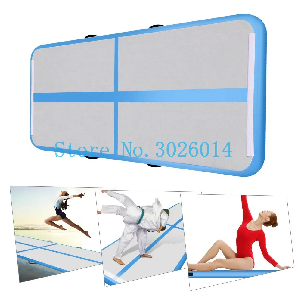 Spedizione gratuita 3x1x0.1m sconto attrezzature per ginnastica a casa pista d'aria per allenamento gonfiabile, tappetino gonfiabile per ginnastica con pompa