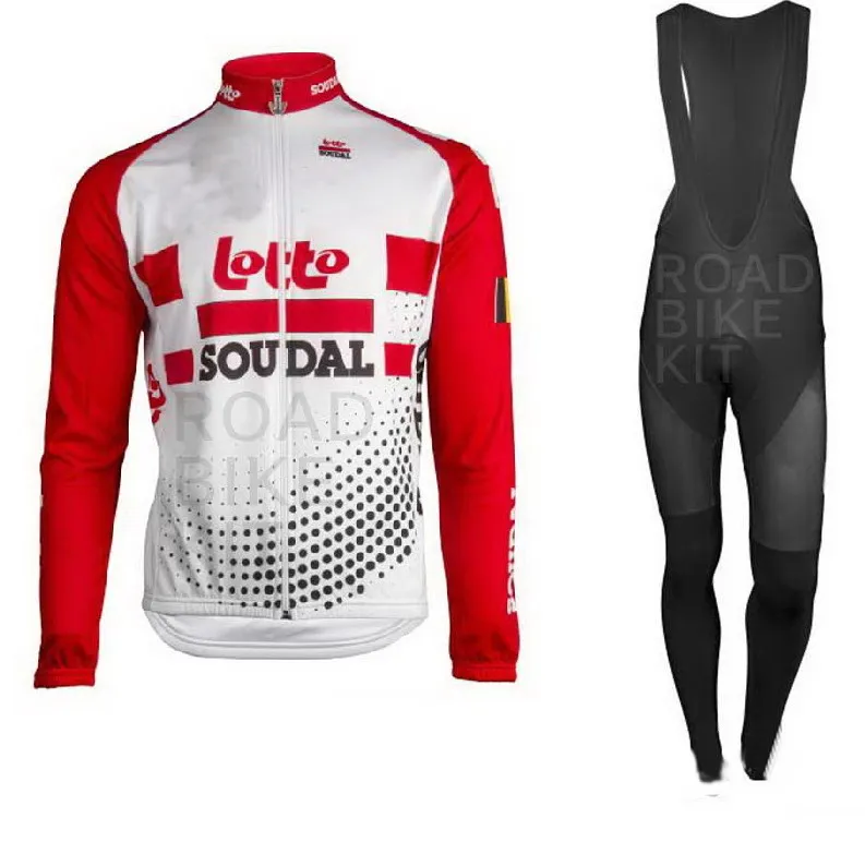 

Winter Fleece Thermal 2019 LOTTO SOUDAL TEAM Men's Cycling Jersey Long Sleeve Bicycle Clothing With Bib PANTS Ropa Ciclismo