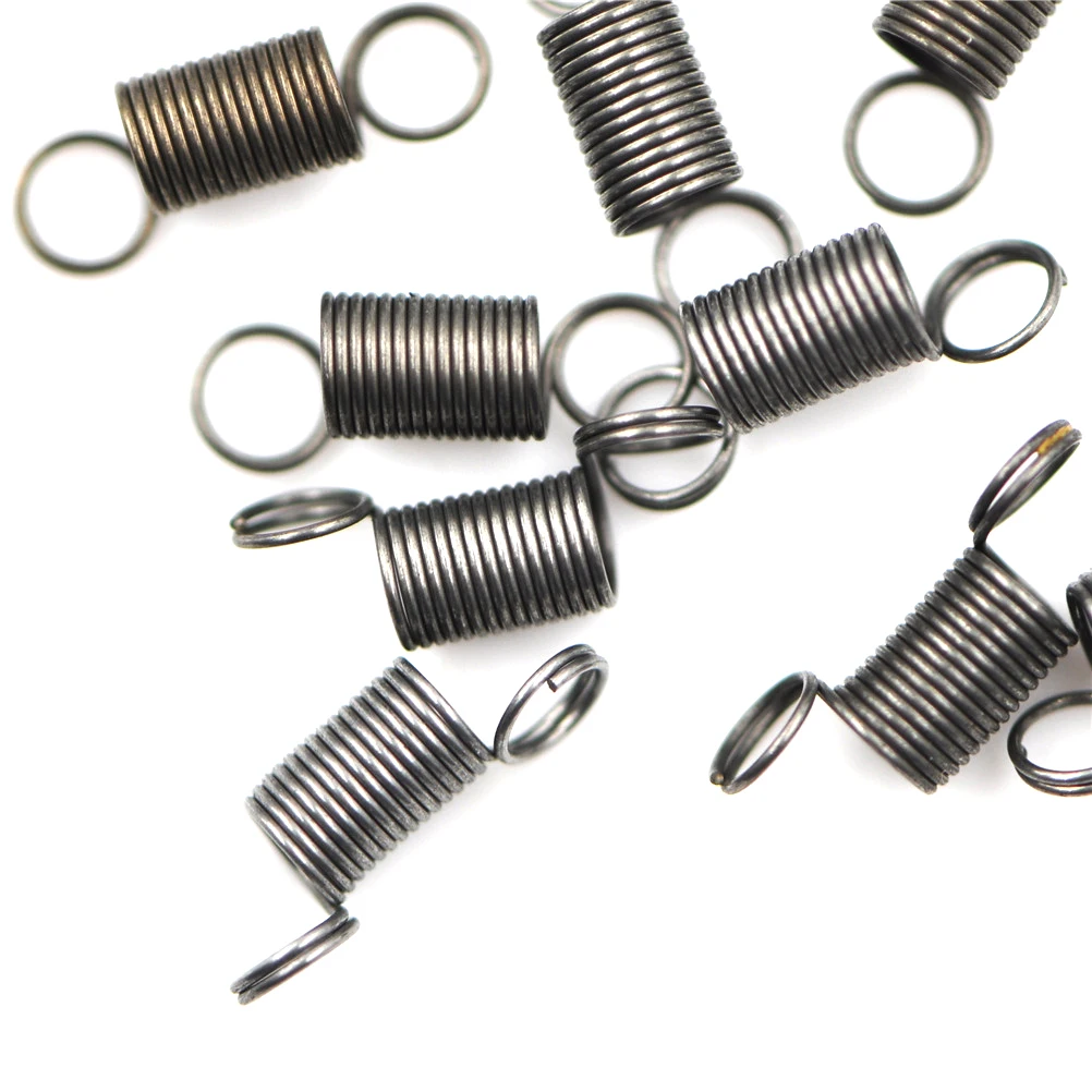 High Quailty 10Pcs/lot Stainless Steel Dual Hook Small Tension Spring Coil Tension Steel Small Mini Spring