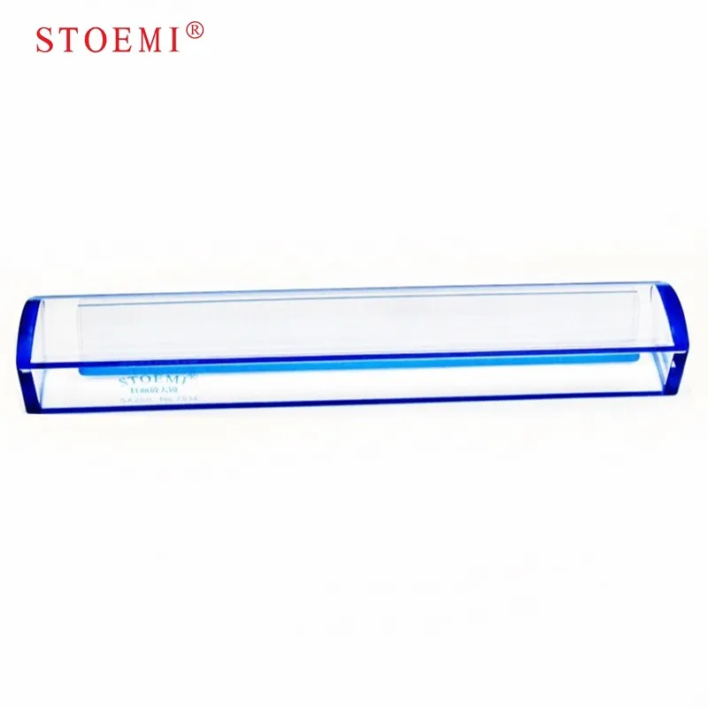 

Stoemi 10 Inch 5X 7514B Blue Raised Domed Bar Magnifier w/ Reading Tracking Line Optical Tool Bar Magnifying Glass