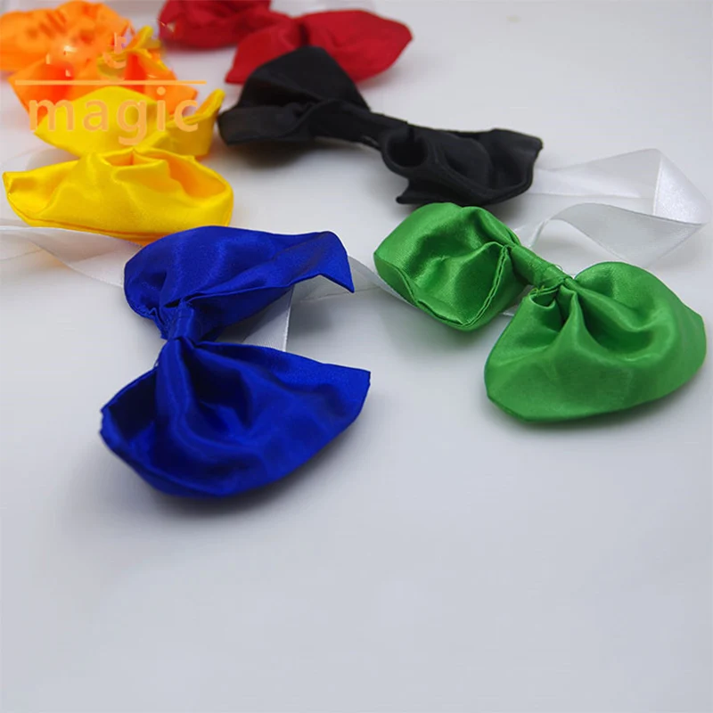 Quick Change Bow Tie magic tricks Bow Tie Discolor Magic props close up stage magic Toy Children Fun Easy Magie magician 83224