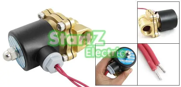 1/2" Inch Electric Air Gas Water Solenoid Valve Normally Closed DC12V DC24V AC110V AC220V