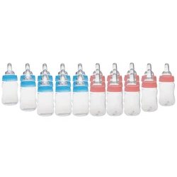 New Hot Sale 24 x Fillable Bottles Milk Candy Box Favors Party Decorations Christening Baby Shower Party Favors Gifts Pink/Blue