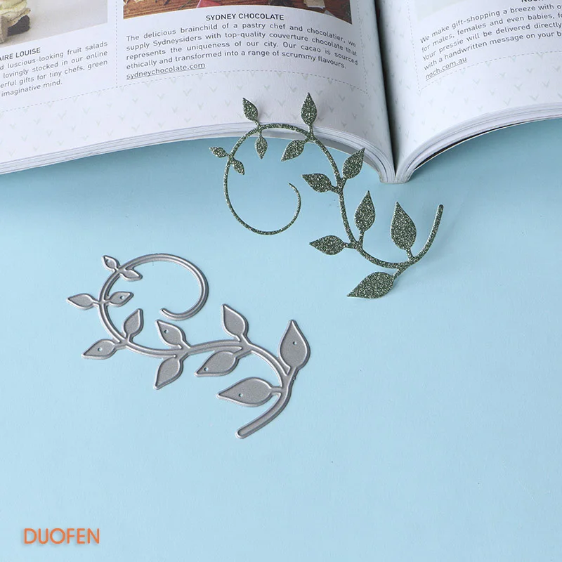 1pc enchanting leaves branch Stencils metal Cutting die for DIY craft projeccts embossing Scrapbooking Paper Album