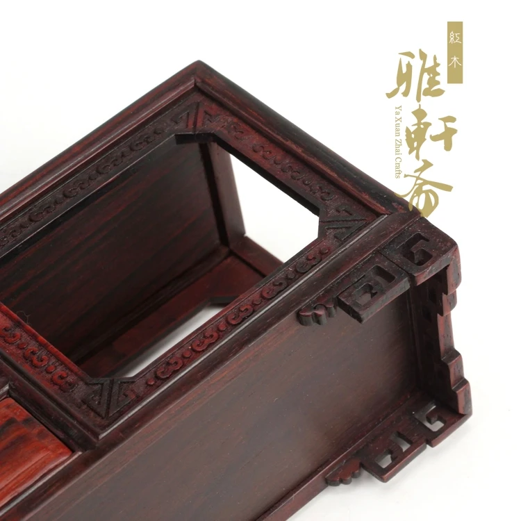 S Gallery] fake Ming furniture rosewood Zhai model TV cabinet miniature furniture rosewood crafts