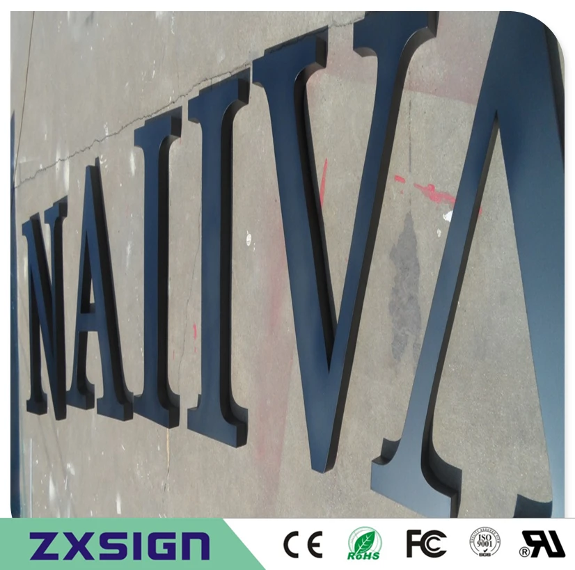 Factory Outlet Outdoor Geschilderd Metalen Letters, Bakken Afwerking Rvs Letters