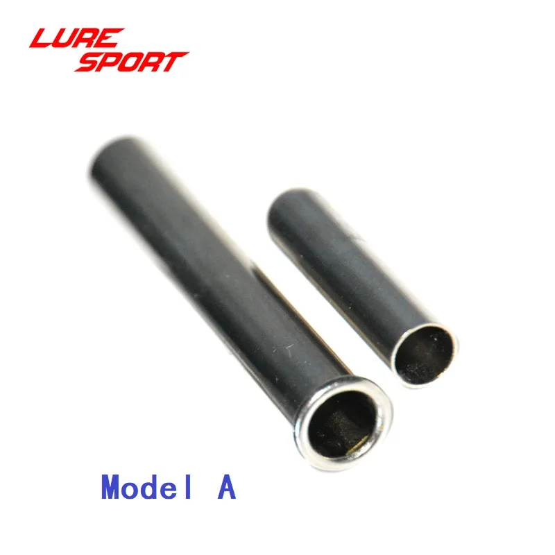 LureSport 5 sets Brass Ferrules Chrome Plated Rod connecting tube Mix Size Rod Building Component Repair Pole DIY Accessory