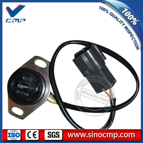 SINOCMP PC200-6 Throttle Locator 7861-93-4130, Fitting Sensor for Komatsu Excavator