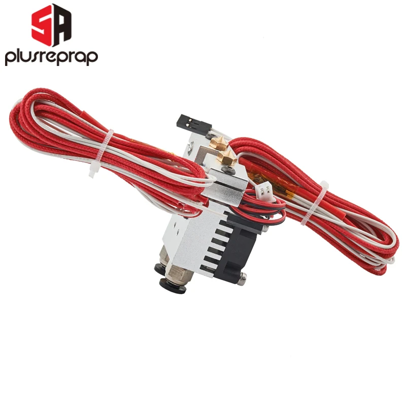 Chimera V6 Extruder Dual Head Bowden All Metal HotEnd with Cooling fan 2 In 2 Out Multi-extrusion 1.75mm 3D printer parts 5aplus