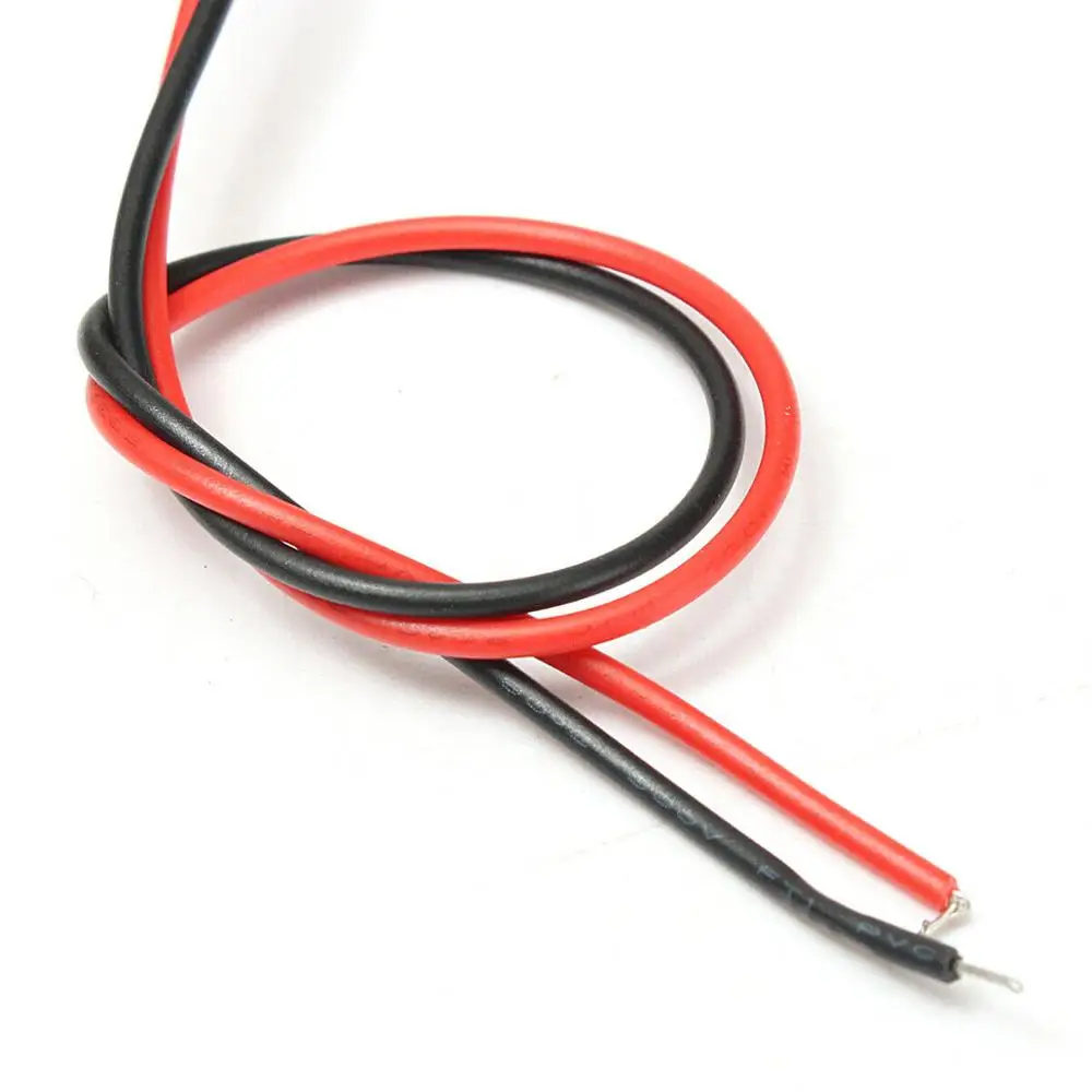 BJTOUS 9V Battery Connector Clip T / I Style Soft Shell Connection Red Black Cable Wire Lead Holder Adapter 100PCS