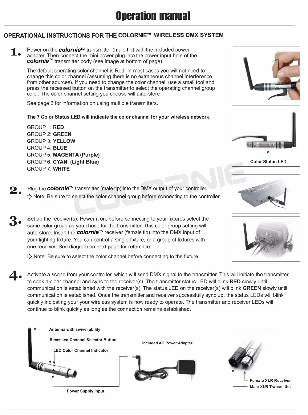 DHL Free Shipping stage lighting controller dmx512 wireless receiver wireless dmx512 controller