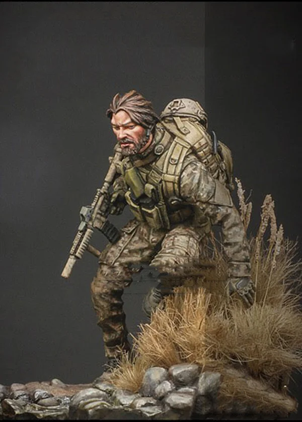 Unassambled  1/24 75MM modern   Commander Reaper  soldier 75MM Historical  Resin kit miniature model Unpainted