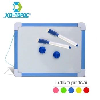 1 szt. Tablica dla dzieci Tablica do wycierania na sucho 5 kolorów Ramka Mini rysunek Biała tablica magnetyczna Małe wiszące tablice do wymazywania z długopisem