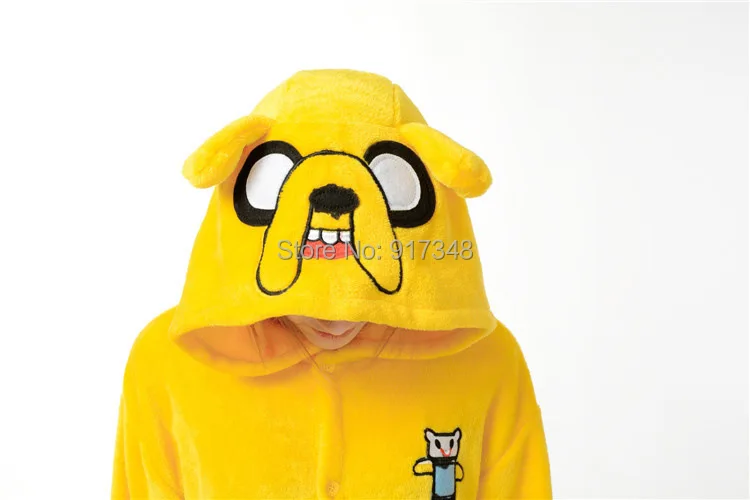 Finn And Jake Dog Kigurumi for Adults Cartoon Animal Cosplay Costume Women Men Onesies Pajamas Jumpsuit