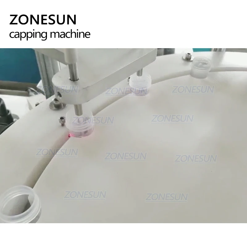 Zonesun automática tampando máquina de enchimento desktop elétrica de vidro água perfume shampoo garrafa cosmética máquina de embalagem