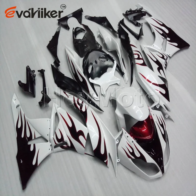 

ABS motor fairing for ZX6R 2009 2010 2011 2012 red flames ZX-6R 09 10 11 12 Motorcycle panels Injection mold