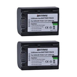 2 sztuk/partia wysokiej jakości NP-FV50 NPFV50 NP FV50 bateria 1200 mAh 7.2 V akumulator litowo-jonowy kamera bateria do Sony NP-FV30 NP-FV40