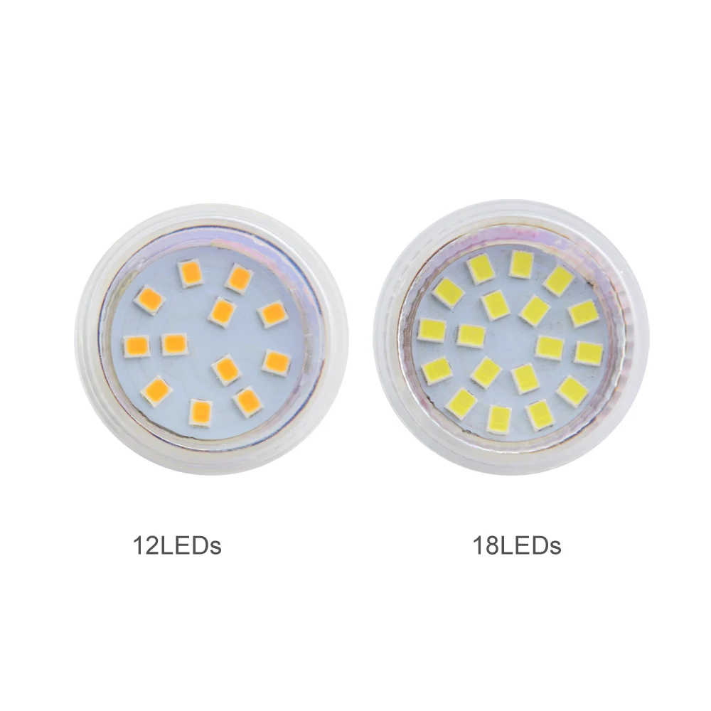 Super Bright Led Bulbs 2W 3W MR11 AC/ DC 10-30V Led Spotlight SMD 2835 GU4 Home Corn Lamp Light Lampada Leds 12 18LEDs 10pcs/lot