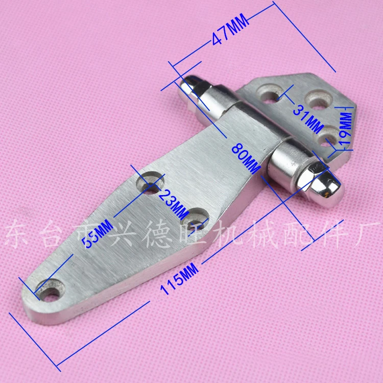 Stainless Steel 4\'\' Vintage Metal Galvanized Primitive Industrial Rustic Barn Farm Door Warehouse  Flat Hinge Refrigerator