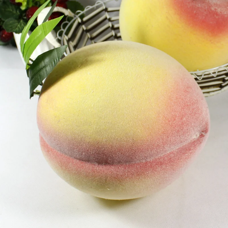 Beautiful Artificial Big Peach 20*18cm faux fruit fake food house decor Sketching tool artificial flower ornament