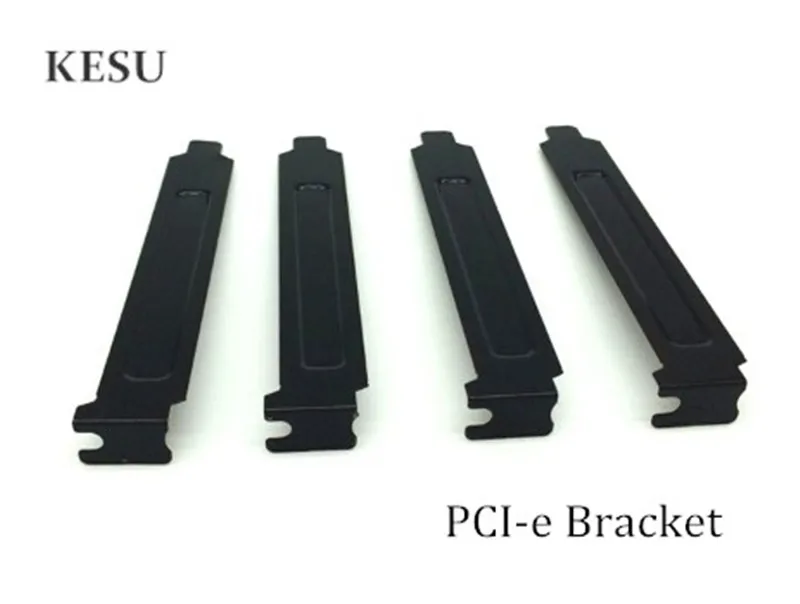 Black Computer Case Rear Slot PCI Bracket Blank Filler Cover Plate for Rear graphics card blank dust with Screw