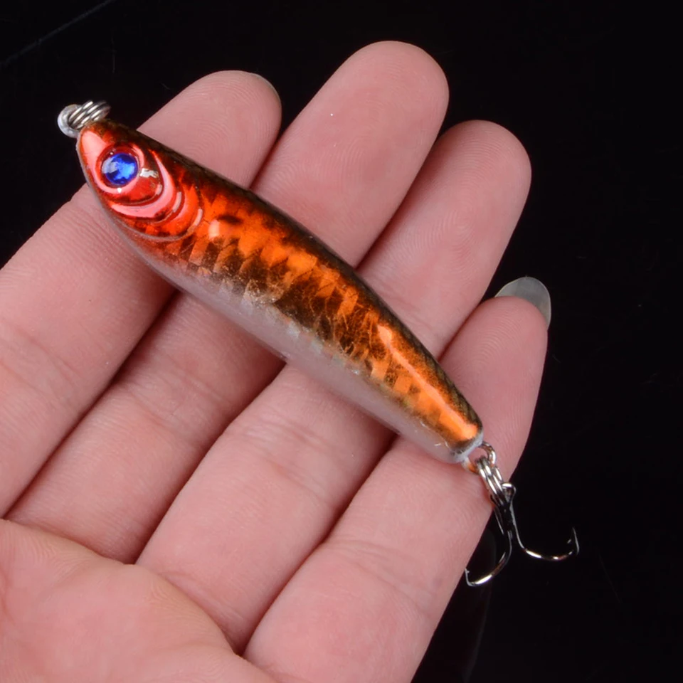 1pcs Fishing Lures VIB 6cm/14g Fishing Hard Bait Crankbaits Isca Artificiais Pesca Sea Wobbler Swimming Baits 3D Eyes