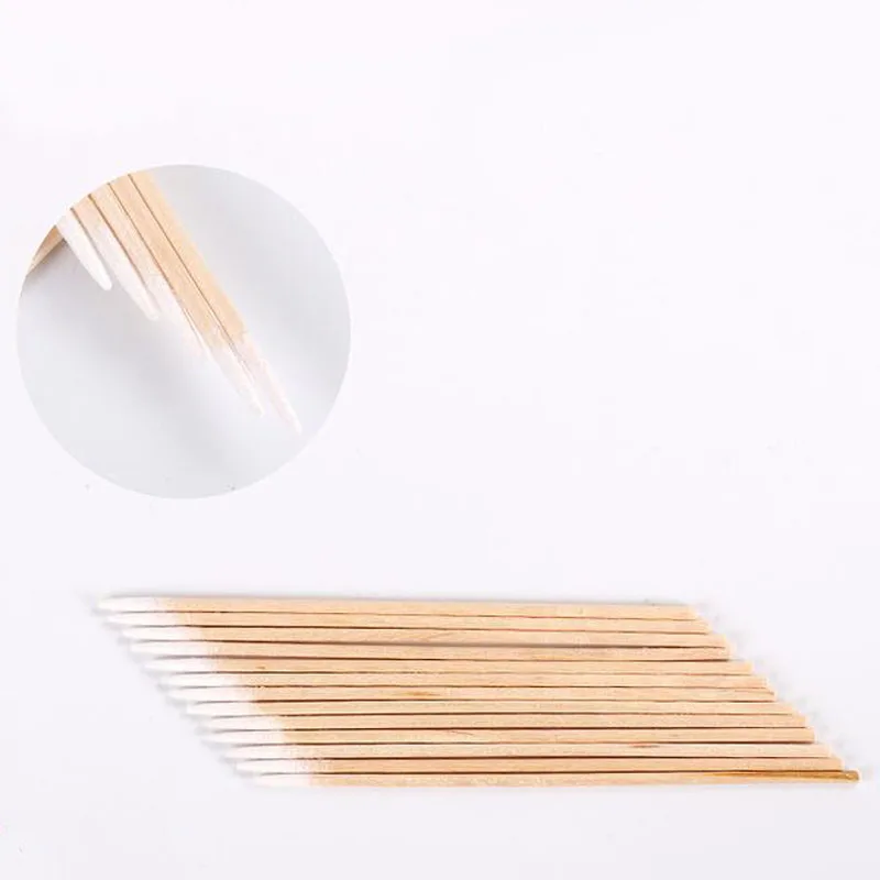 100pcs Cotton Swab Eyelash Extension Tools Medical Ear Care Wood Sticks Cosmetic Cotton Swab Microblading Accessories for Supply