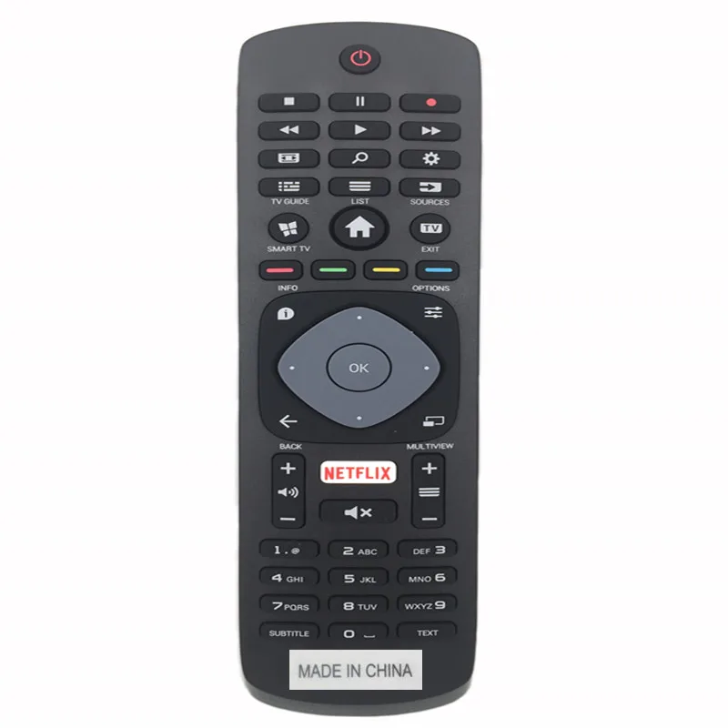 ต้นฉบับภาษาอังกฤษใหม่รีโมทคอนโทรลสำหรับ Philips Netflix Smart TV