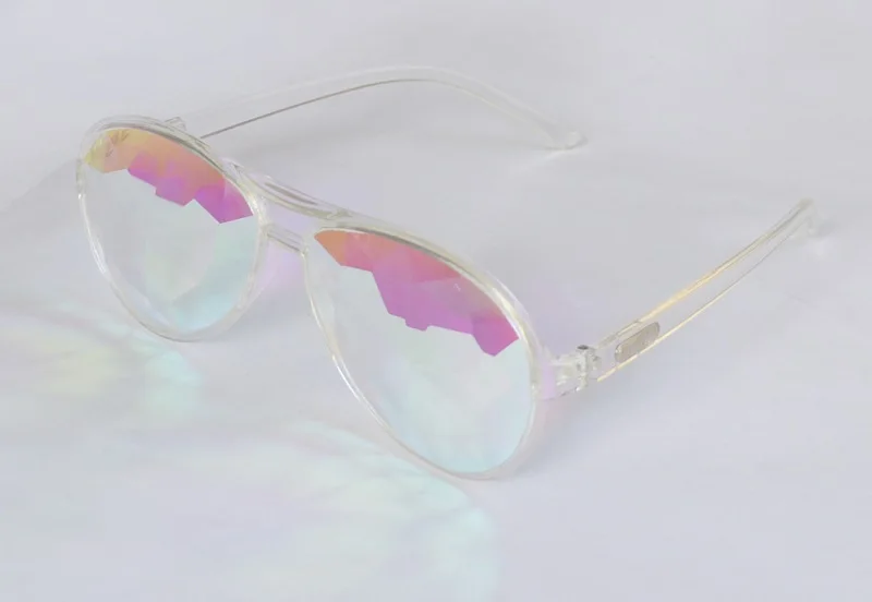 Emazing transparent  kaleidoscope glasses Fashion clear Kaleidoscope glasses