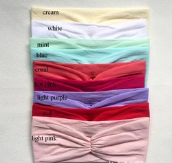30PC/lot Hot Sell Kids Handmade Wide Scrunch Headband Nylon Headbands,Solid Nylon Headband,Children Girls DIY Hair Accessories