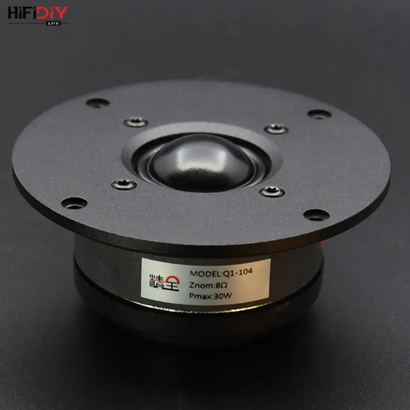 HIFIDIY LIVE hifi 4 inch Tweeter Speaker Unit transparency Silk membrane oil 8OHM 30W Aluminum panel Treble Loudspeaker S1-104