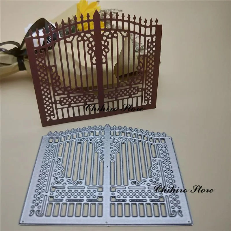 The Door Dies fence Metal Cutting Dies New for Scrapbooking DIY Album Embossing Folder Paper Card Maker Template Stencils