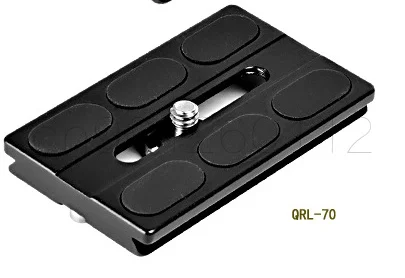 AluminumQuick リリースプレート QRL-40 50 60 70 と 1/4 ''ねじ用カメラの安全ネジインストール高品質三脚ボールヘッド