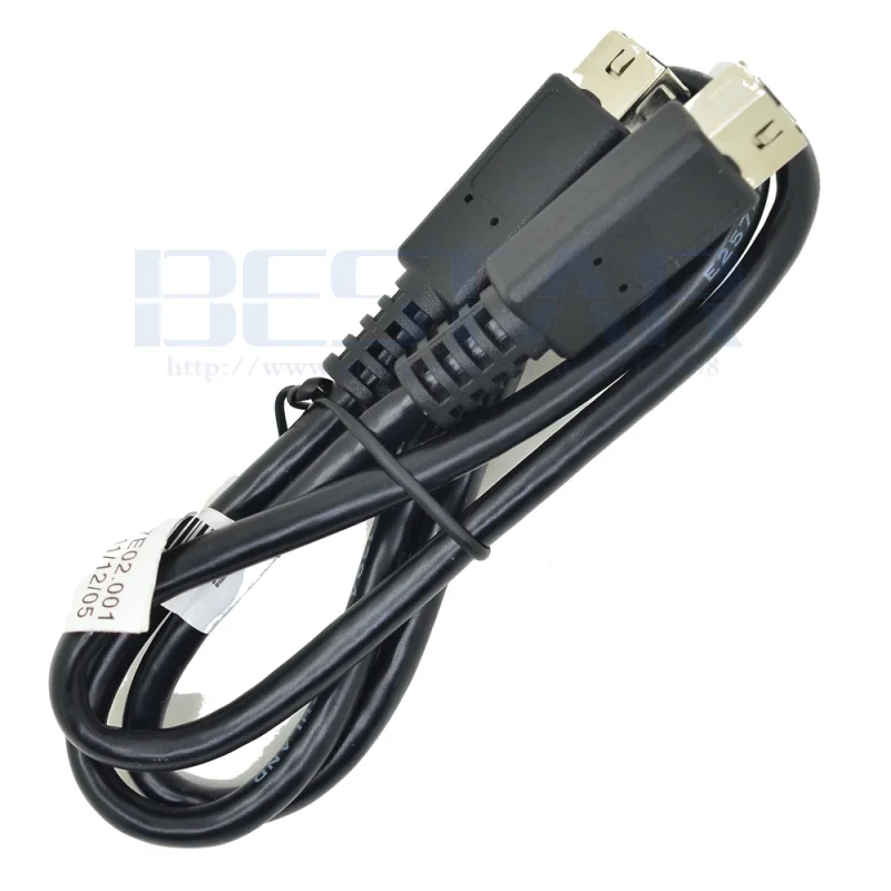 60CM Black IEEE-1394b Firewire 800 1394B Premium Cable 9 Pin to 9 Pin Male to Male 2 Foot (0.6m) for Data Transfer