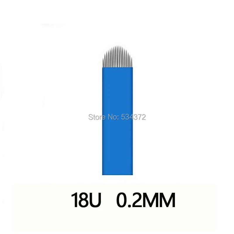 18 U Shape Microblading Eyebrow Embroidery Blade For 3D Microblading Manual Tattoo Pen