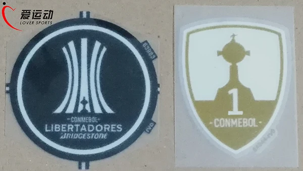 LIBERTADORES CONMEBOL PARCHE SET PALMEIRAS/SAN LORENZO COPA LIBERTADORES CUP 2017 TROPHY 1 BADGE SOCCER