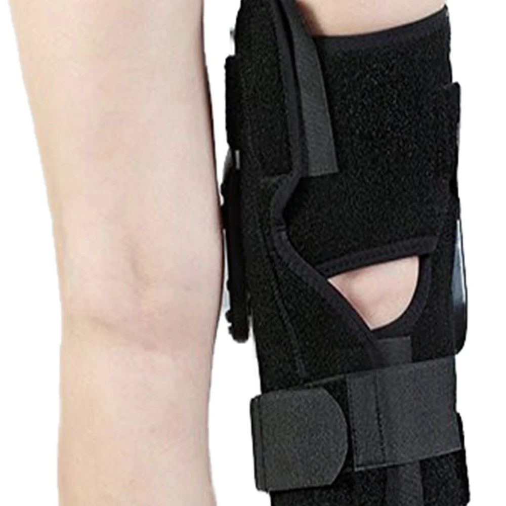 ROM Patella Knee Braces Support Pad  Orthosis Belt Hinged Adjustable Short Knee joint lateral stability Prevent hyperextension