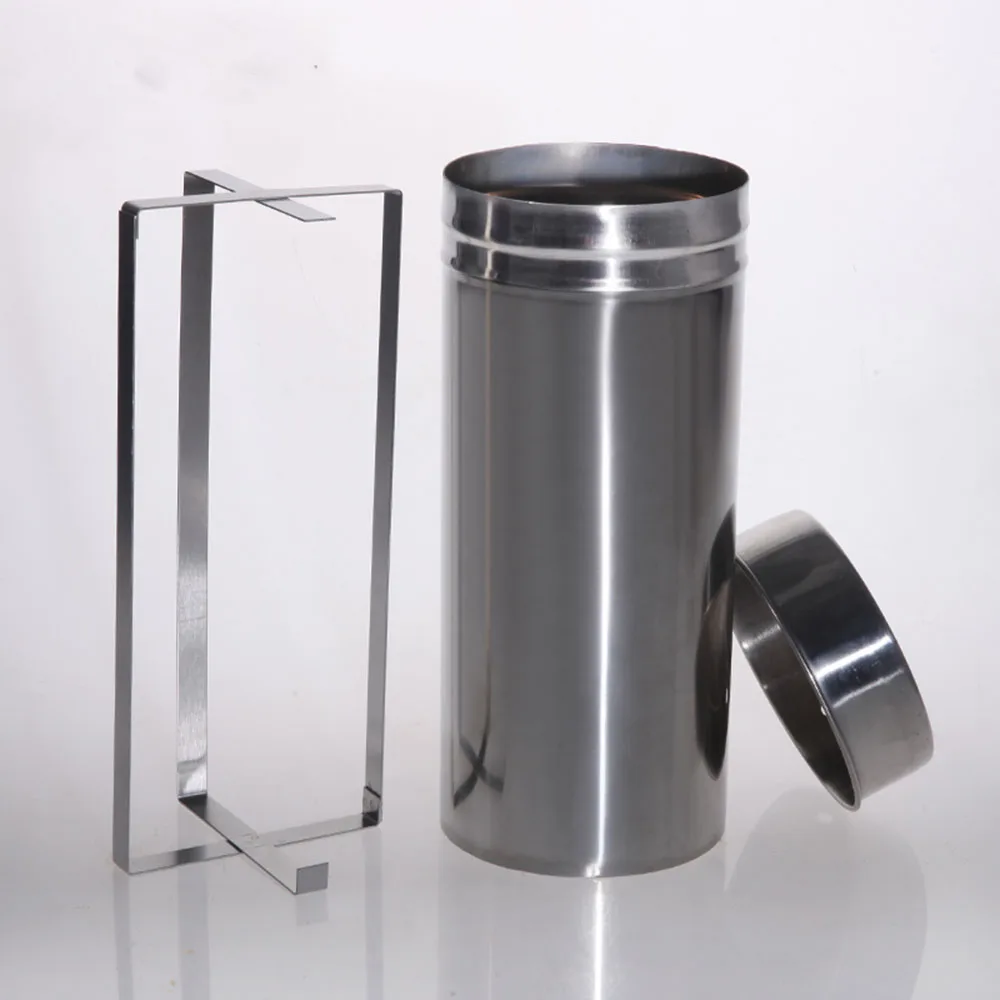 1pc Laboratory Stainless Steel Disinfection Sterilize Barrel For 90mm Petri Dish Diameter 105mm  Height 250mm