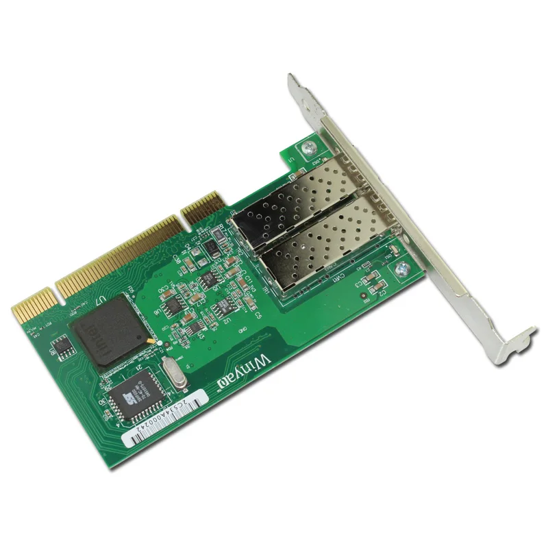 Placa de servidor ethernet, 2 portas sfp, fibra gigabit, 1000mbps, para 82546gb