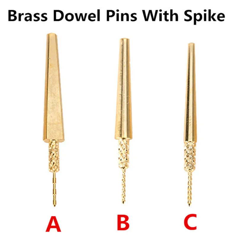 

1bag Dental Lab Brass Dowel Stick Pins With Spike Pitch Brass Pins For Plaster Stone Die Model Work Dental Material Instrument