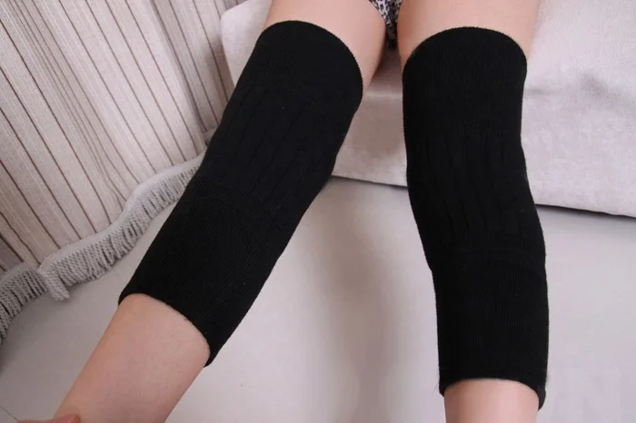 Autumn and winter Double thick wool kneepad Leggings Leggings Unisex set of thermal protection joint free delivery